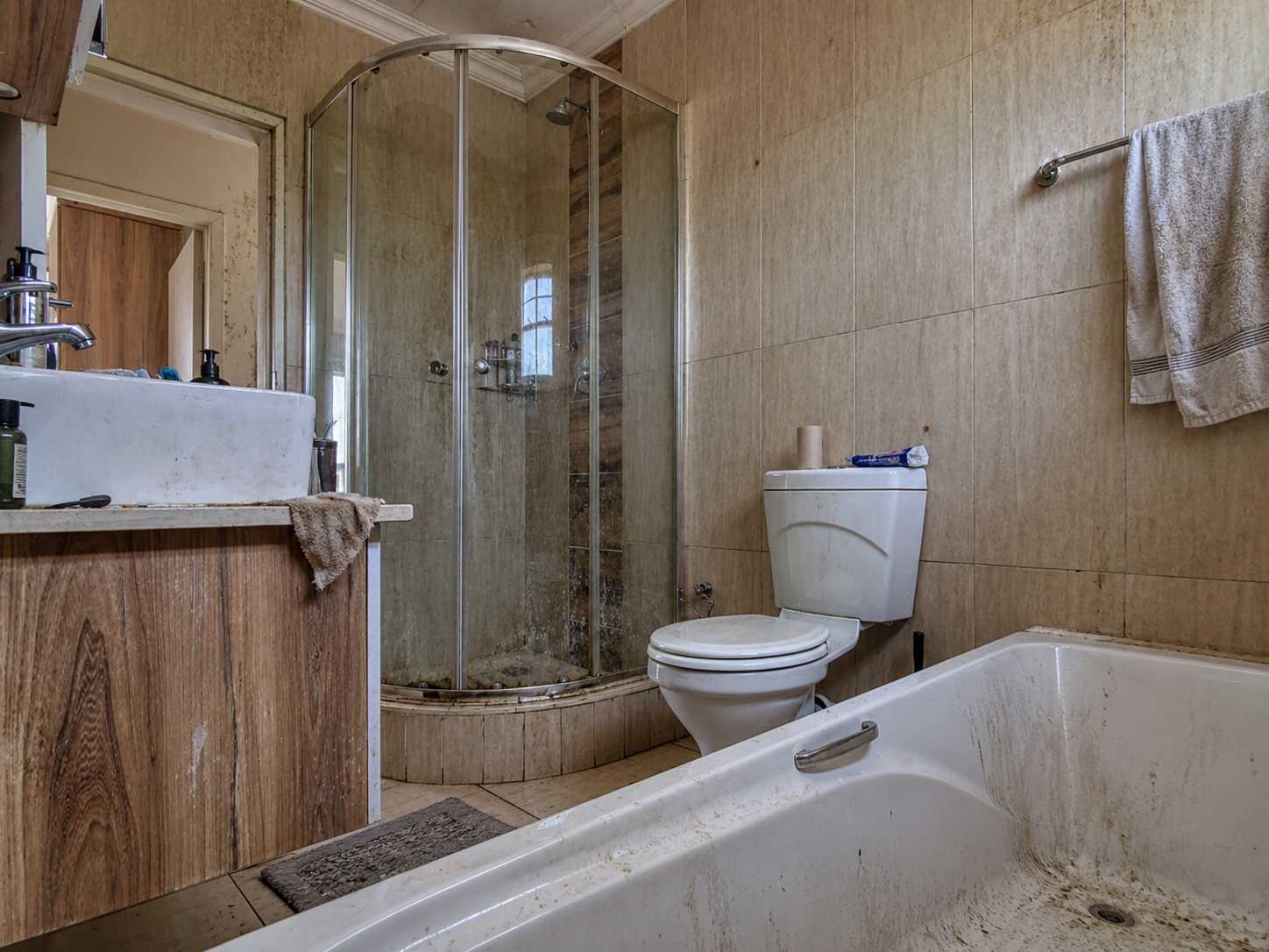 Dirty Bathroom Before