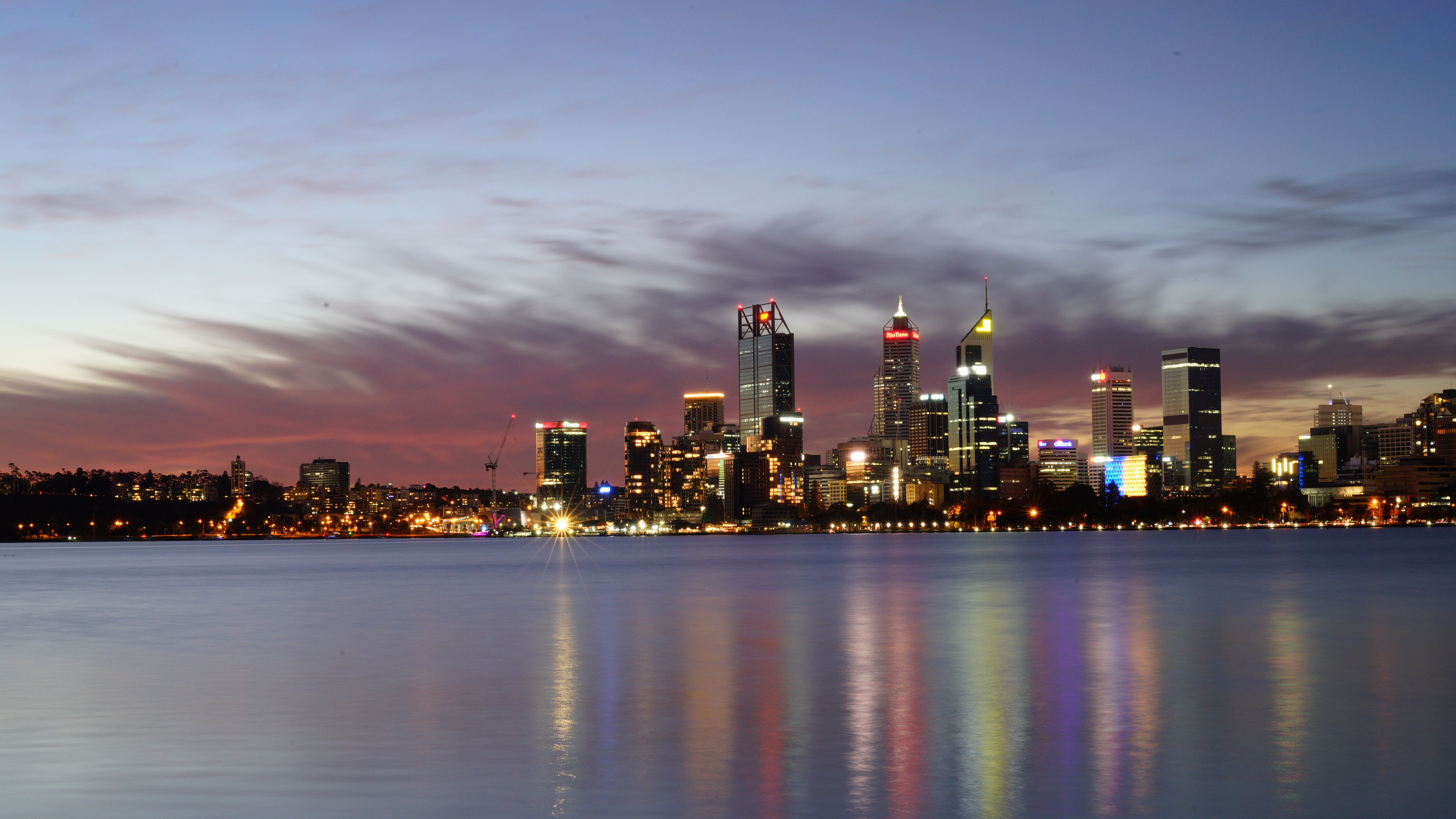Perth Skyline Sunset
